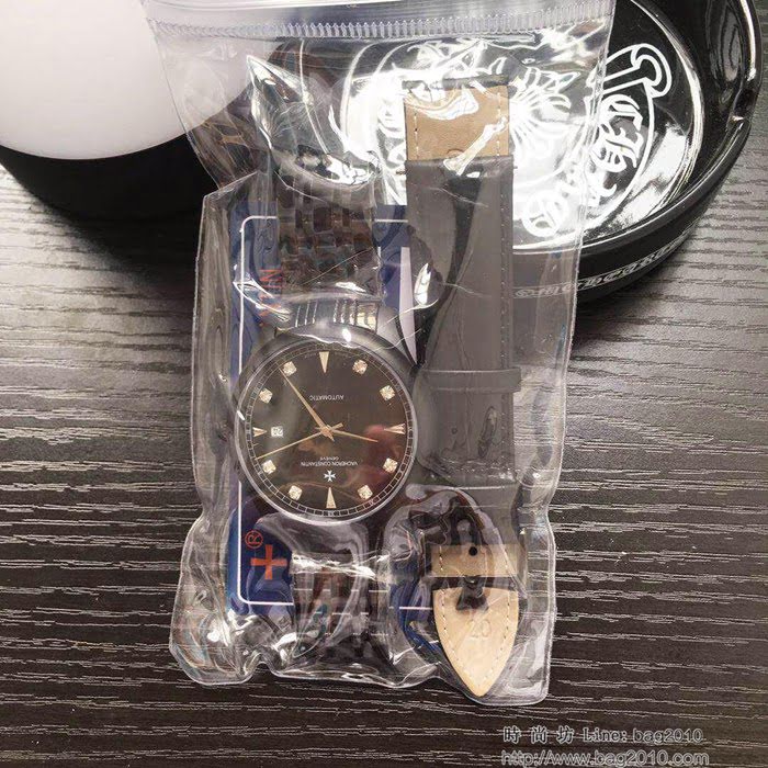 江詩丹頓 Vacheron Constantin 經典大三針 頂級316精鋼表殼錶帶 西鐵城全自動機械 男士腕表  wssb4938